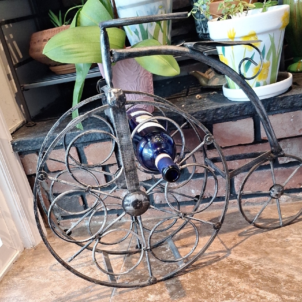 Decorative Metal Bicycle Wine Holder